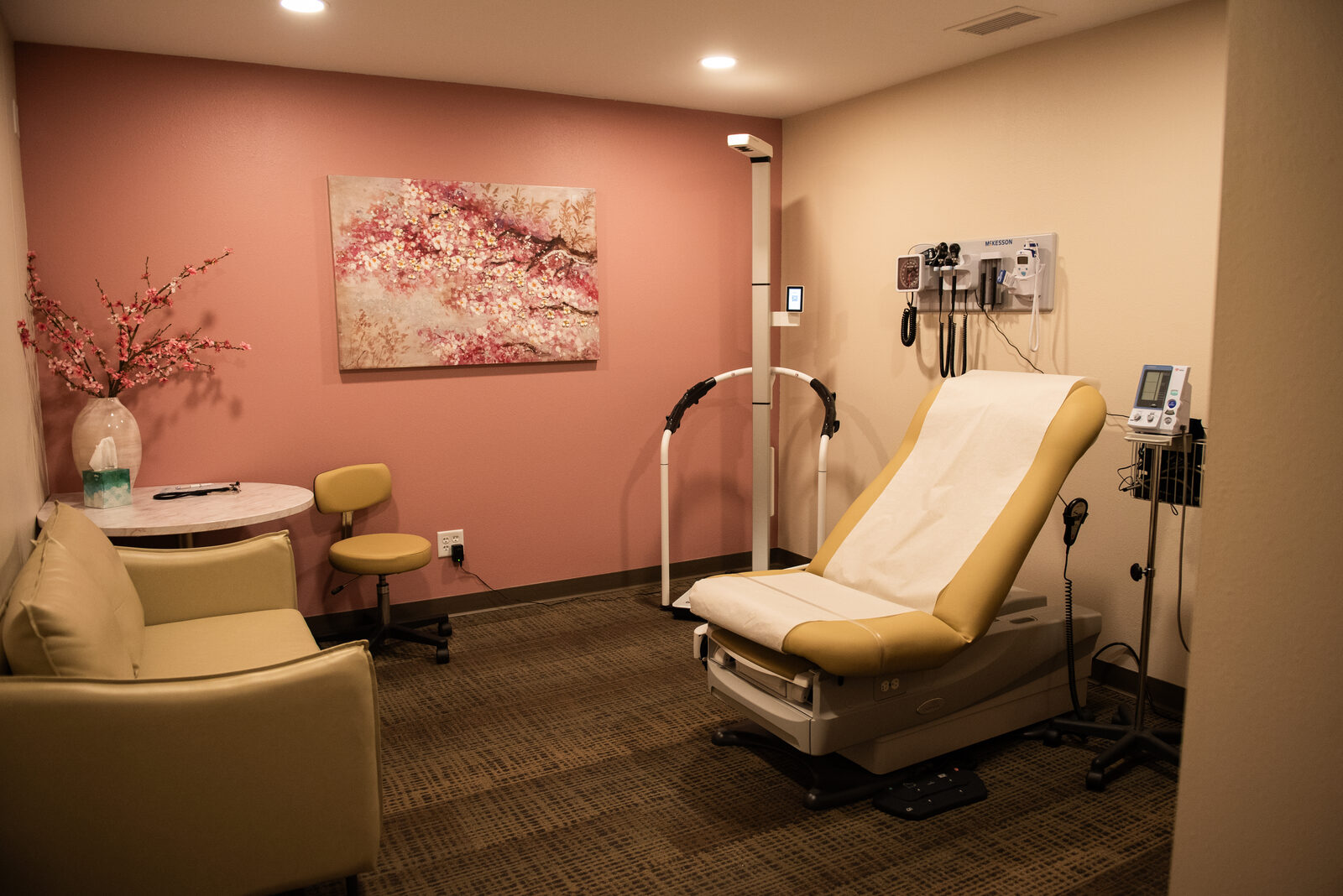 An exam room at Bloom